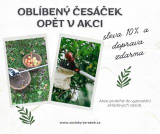 Rok se s rokem sešel a my opět nabízíme česáček na ovoce se slevou 10% a navíc s dopravou zdarma....