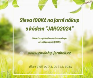 Využijte slevovou akci na našich stránkách www.zavlahy-jerabek.cz
